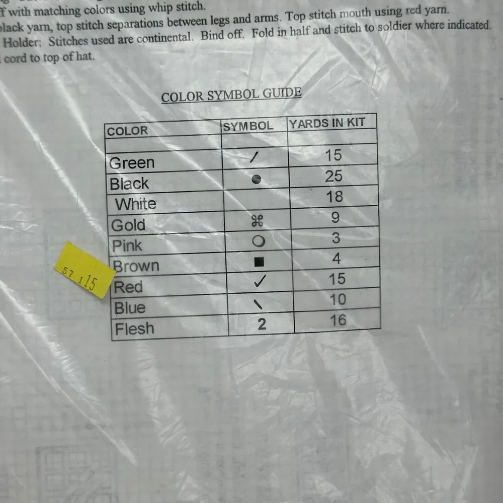 1995 Charlotte's Collectibles CCPL 836 Candy Cane Soldiers Kit - NEVER USED